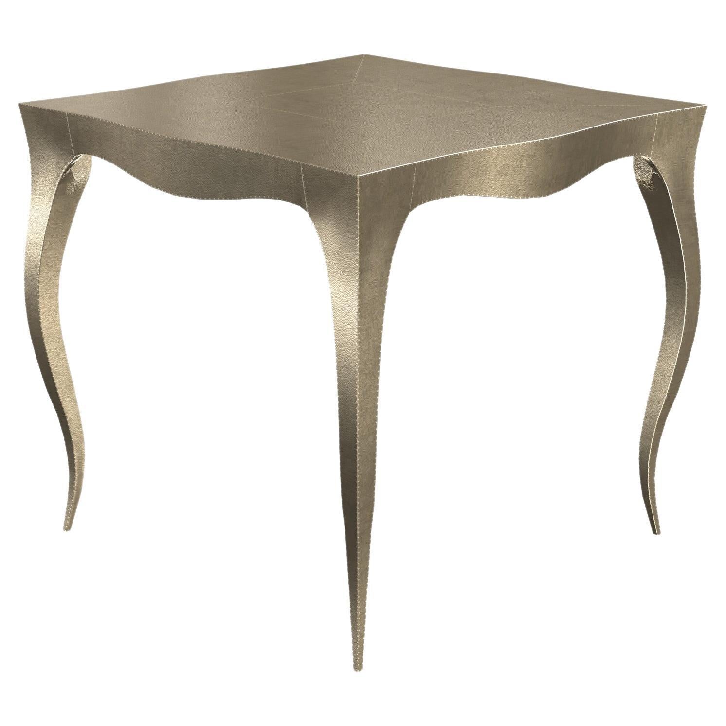 Louise Art Nouveau Vanities Tables Mid. Hammered Brass by Paul Mathieu For Sale