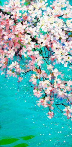 Blüte, Gemälde, Acryl auf Leinwand