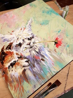 Dali Llama, Painting, Acrylic on Canvas