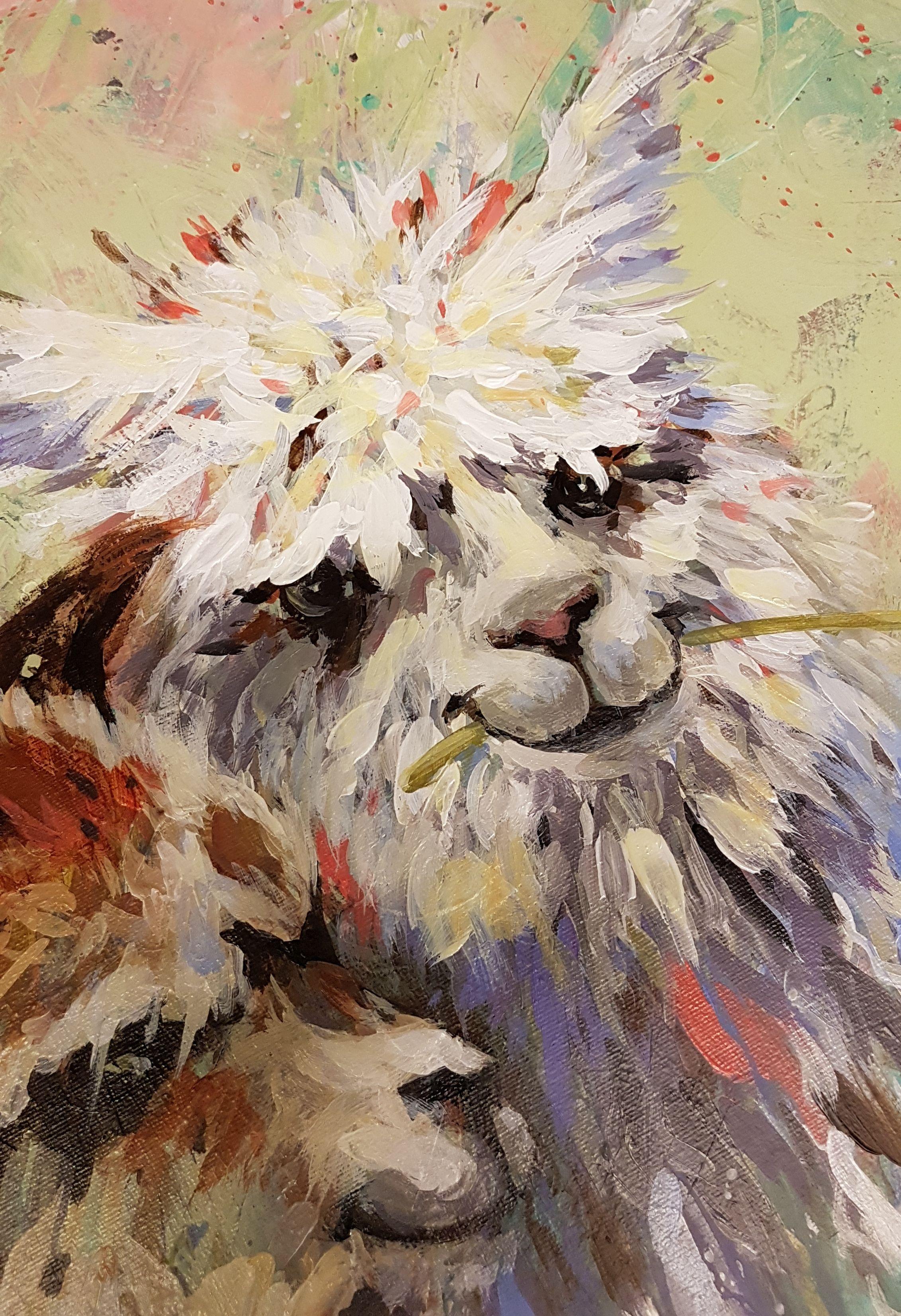 llama face paint
