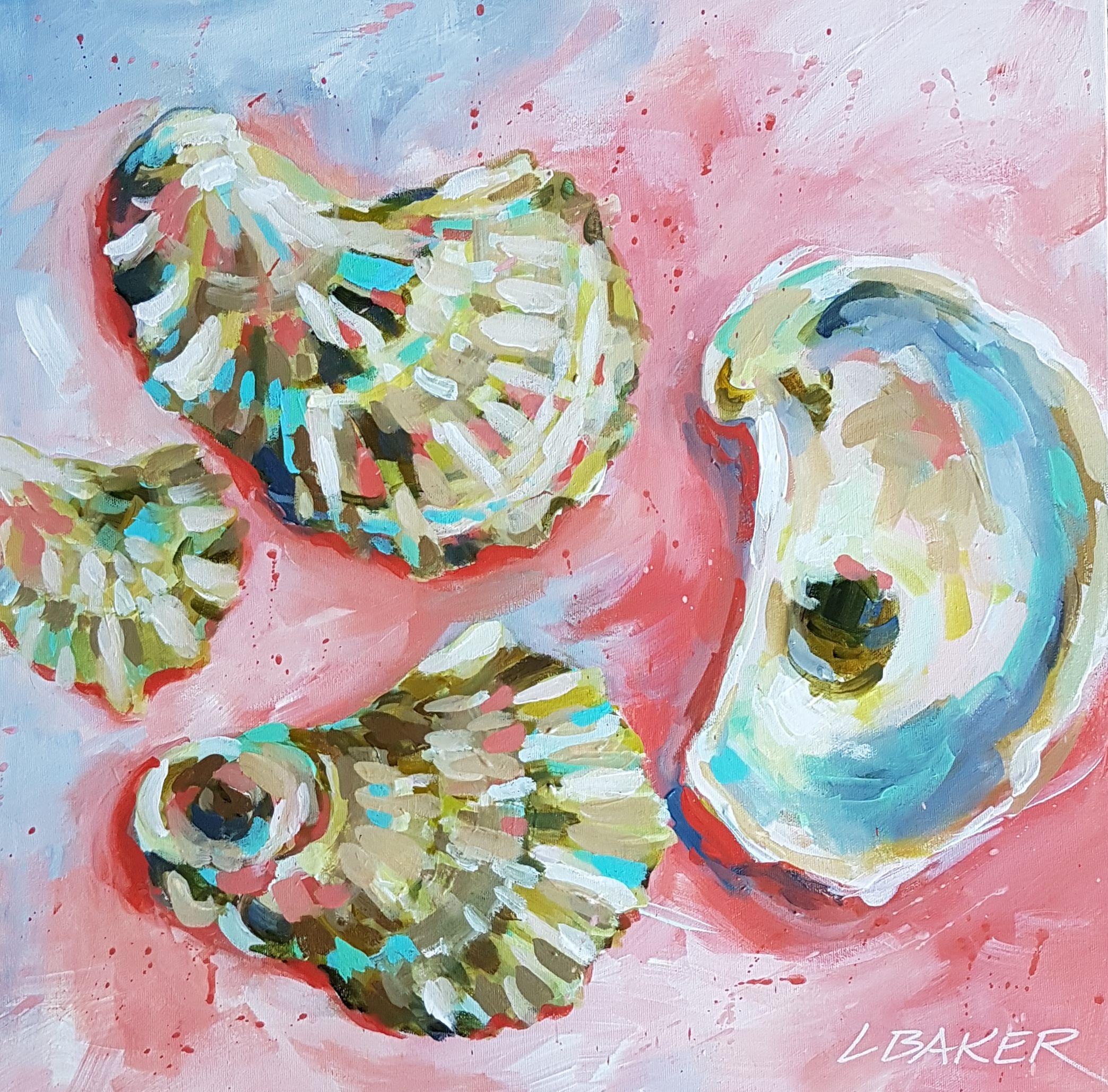 Oysters, Painting, Acrylic on Canvas