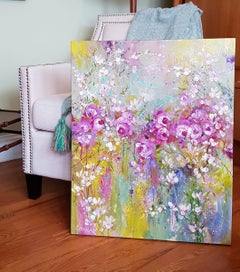 Rose Garden, Painting, Acrylic on Canvas