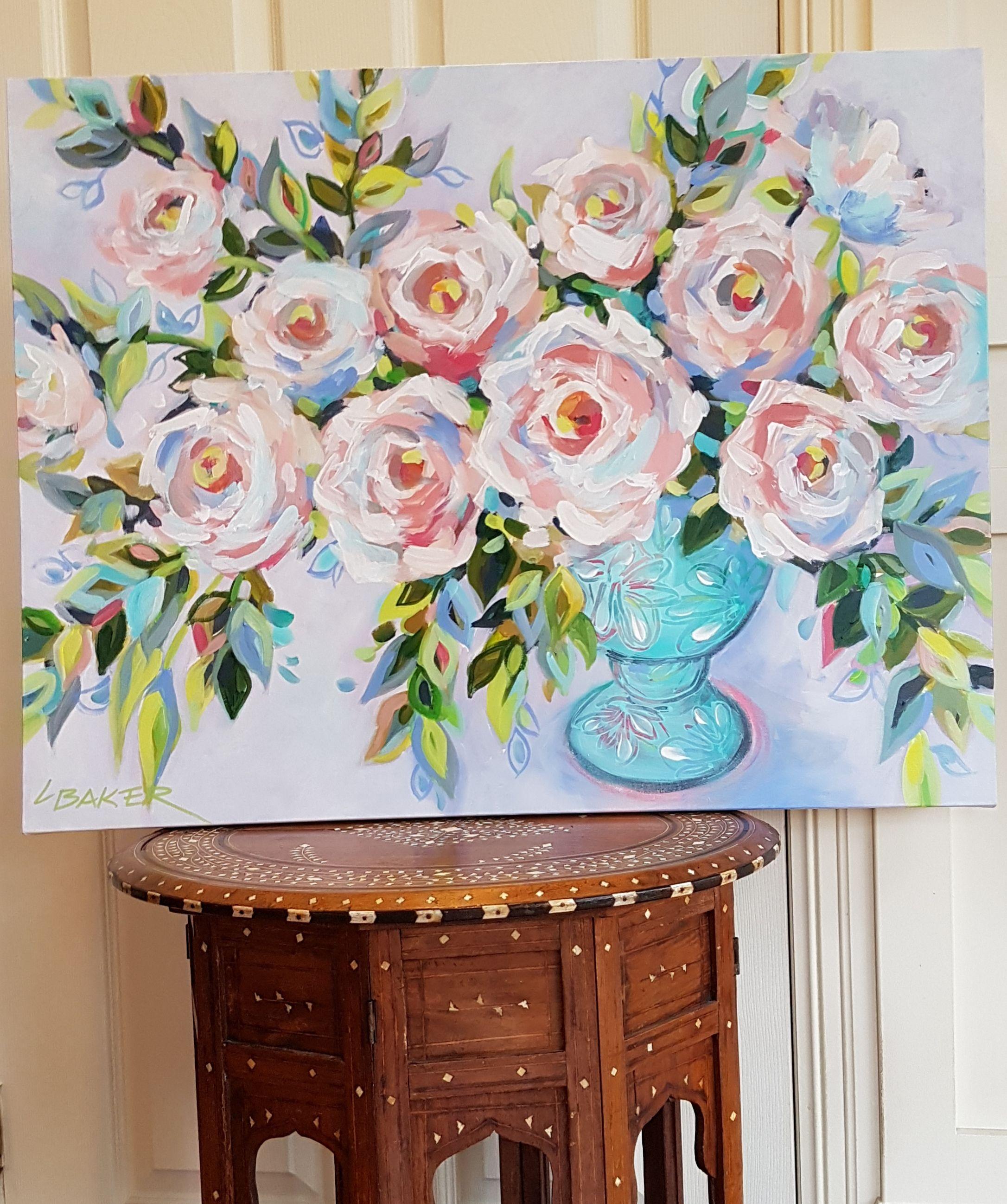 paintings of roses in acrylics