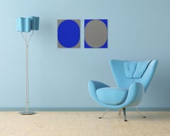 Blue Nesting (Abstract painting)