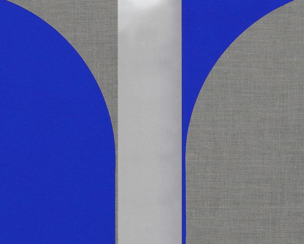 Nido blu (dipinto astratto) - Painting Astratto di Louise Blyton