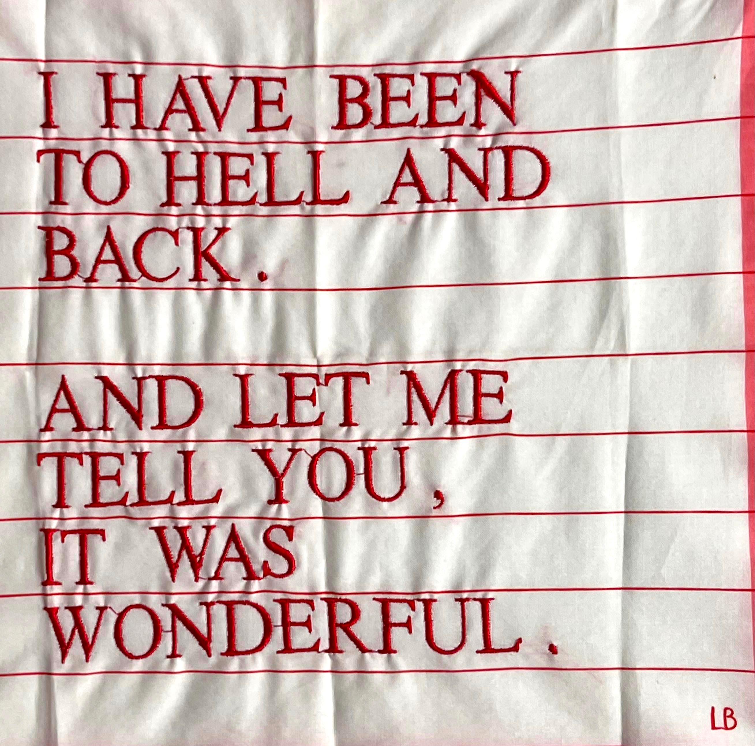 I Have Been to Hell and Back, Limited Edition Handkerchief (Red) Tate Gallery  - Contemporary Art by Louise Bourgeois