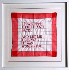 Used I Have Been to Hell and Back, Limited Edition Handkerchief (Red) Tate Gallery 
