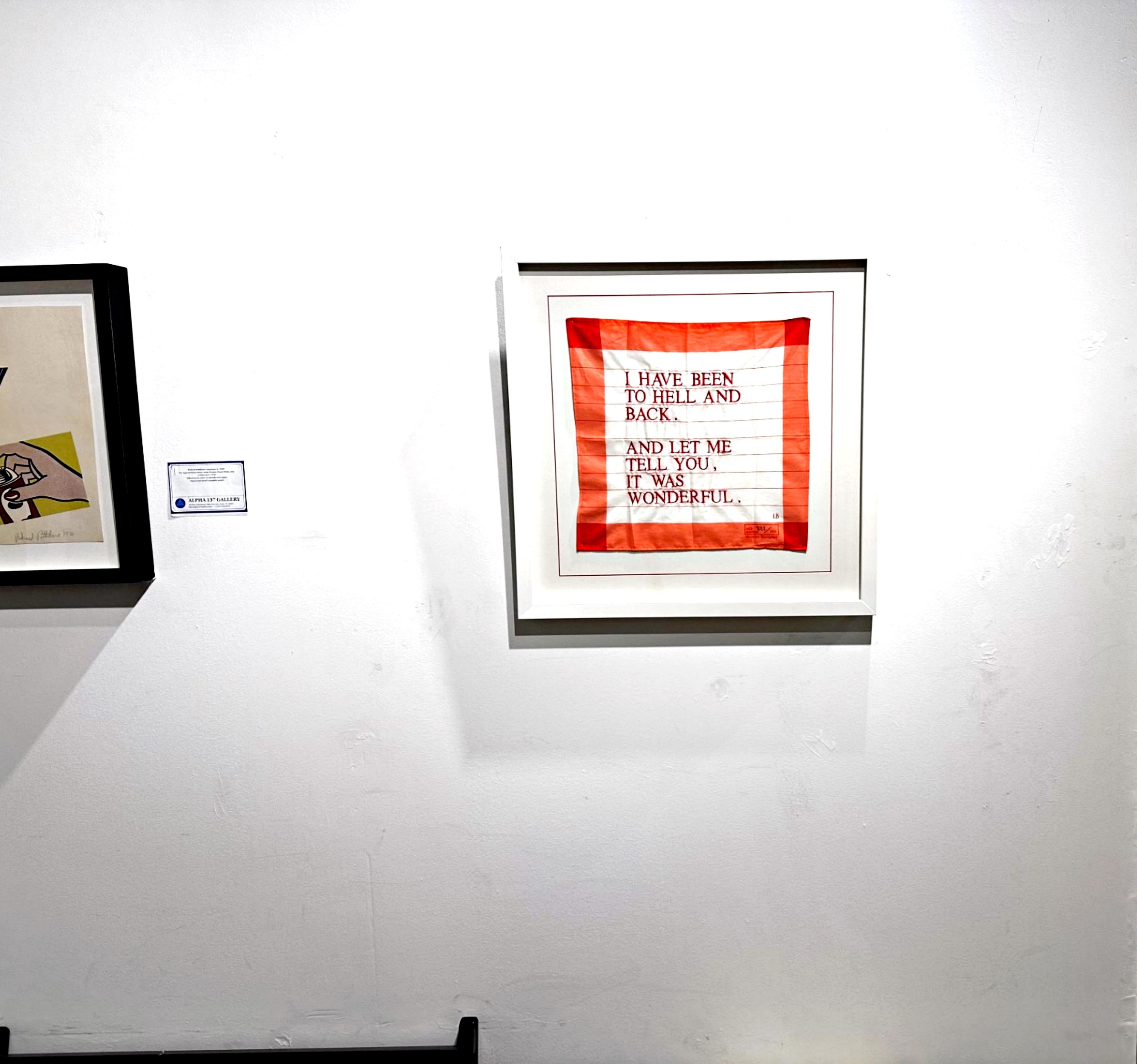 He estado en el infierno y he vuelto, pañuelo de edición limitada (rojo) Tate Gallery en venta 3