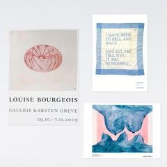 3 Poster Set: Louise Bourgeois Collection, Spider Woman, Untitled, Blue is...