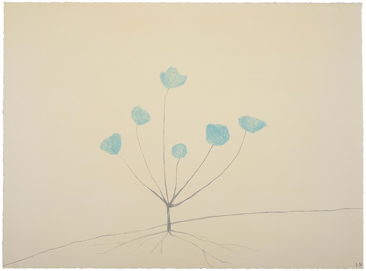Louise Bourgeois Figurative Print – Eine Blume im Wald, aus dem Portfolio von Geldzahler