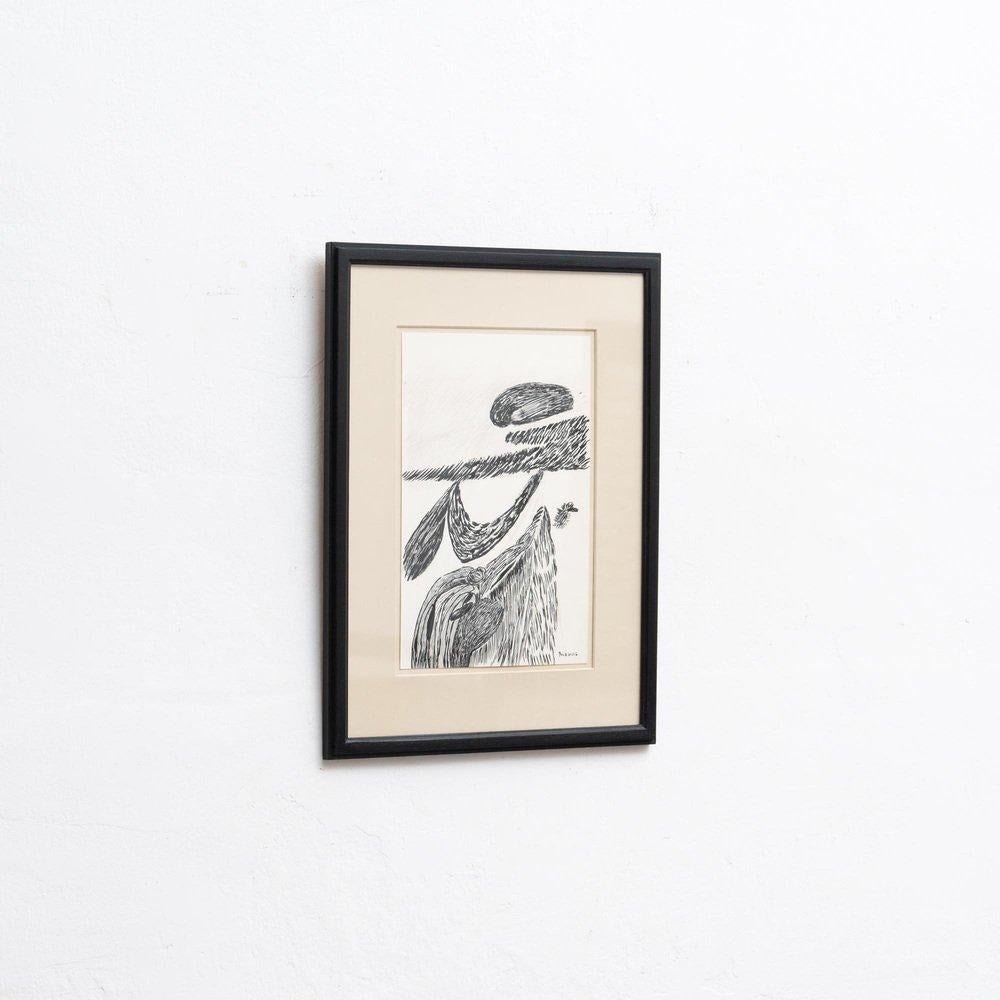 After Louise Bourgeois, Inner Life Black and White Framed Lithograph, 1985 For Sale 2
