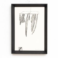 After Louise Bourgeois, Inner Life Black and White Framed Lithograph, 1985