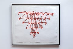 Crochet II: Red 3D Limited Edition Mixograph Print by Louise Bourgeois