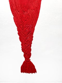 «Crochet V»: obra de artes textiles en técnica mixta sobre papel artesanal