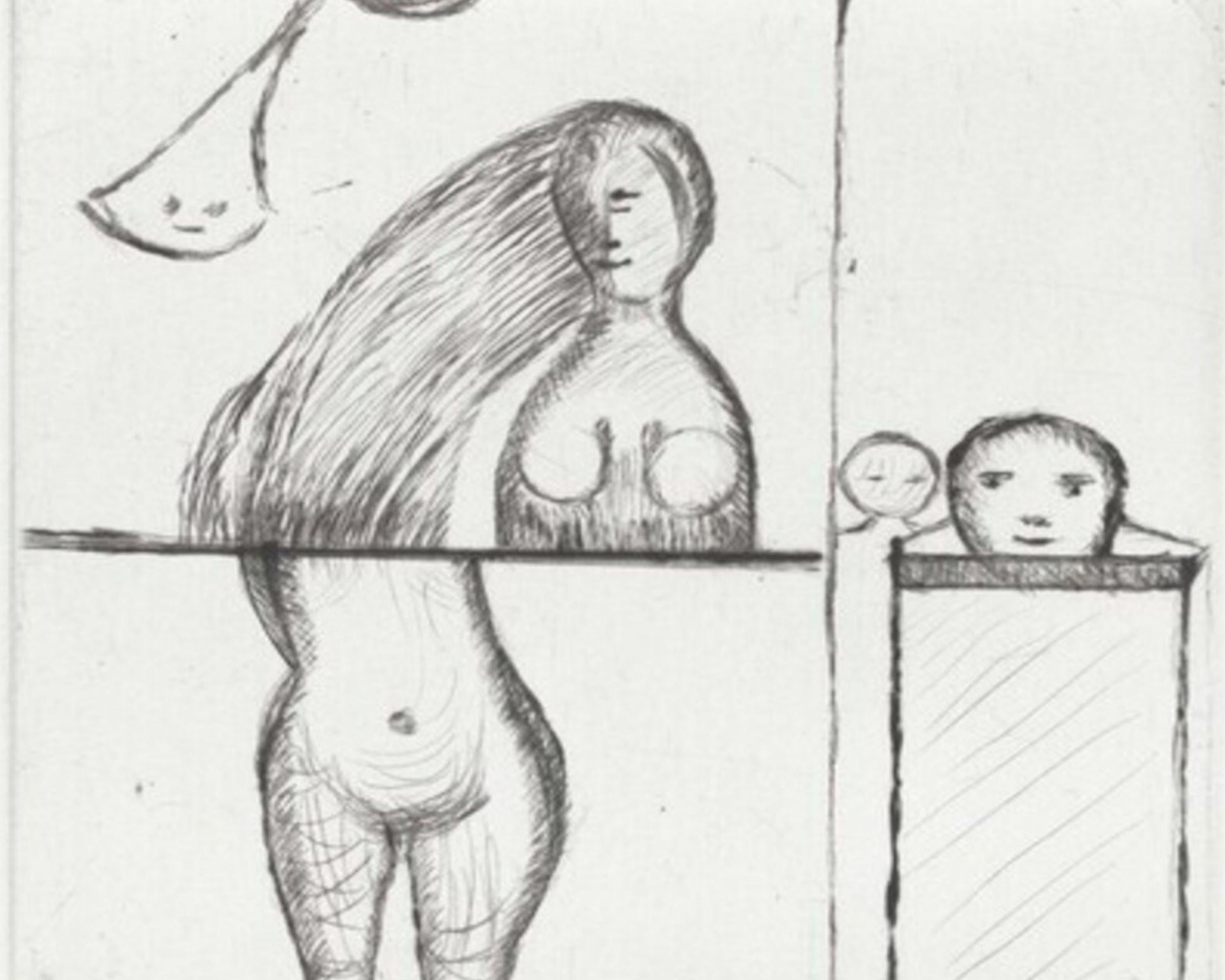Dismemberment – Druck, Porträt, Frau, Nackt, feministische Kunst von Louise Bourgeois im Angebot 3
