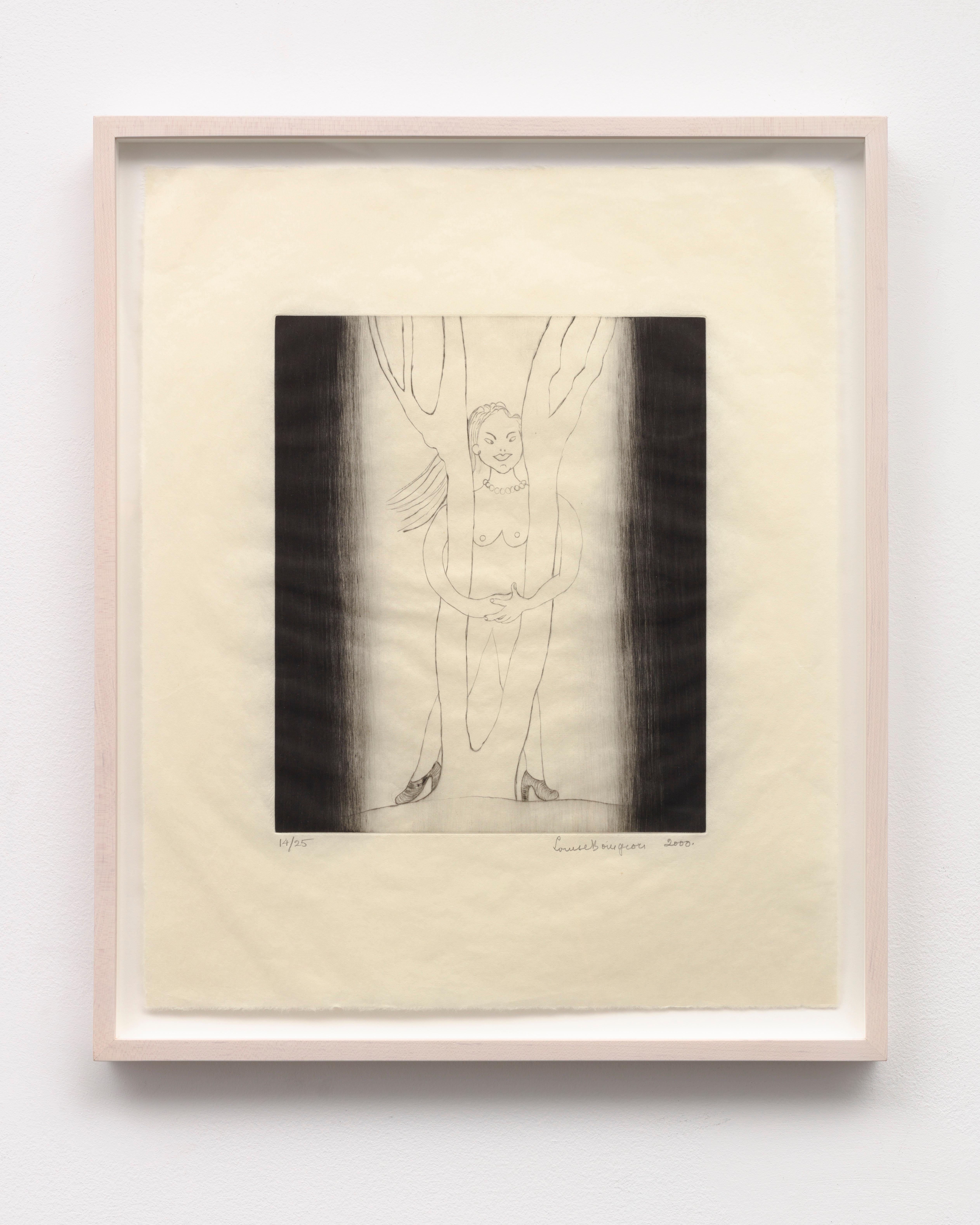 Figurative Print Louise Bourgeois - Étreindre l'arbre