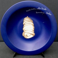 Vintage Limited Edition Blue Ceramic Plate