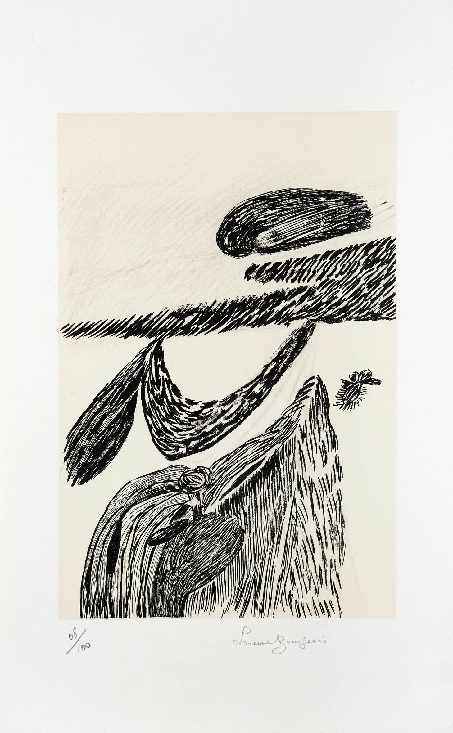 Louise Bourgeois Landscape Print - Lithographie II