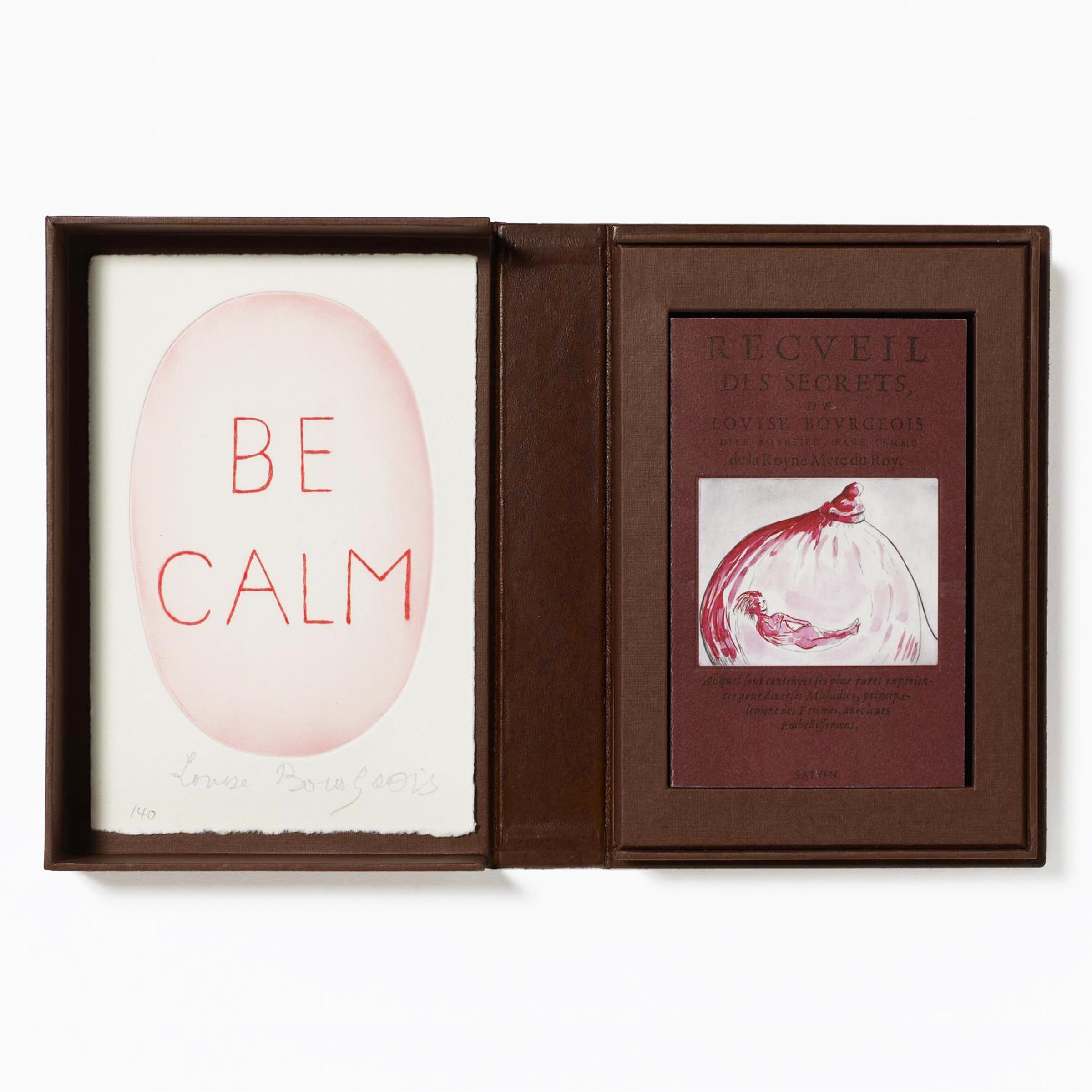 Louise Bourgeois, Be Calm (de Recueil des Secrets) 1