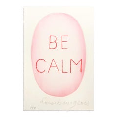 Louise Bourgeois, Be Calm (de Recueil des Secrets)