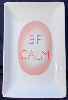 Plat en céramique « Be Calm » en édition limitée Louise Bourgeois 
