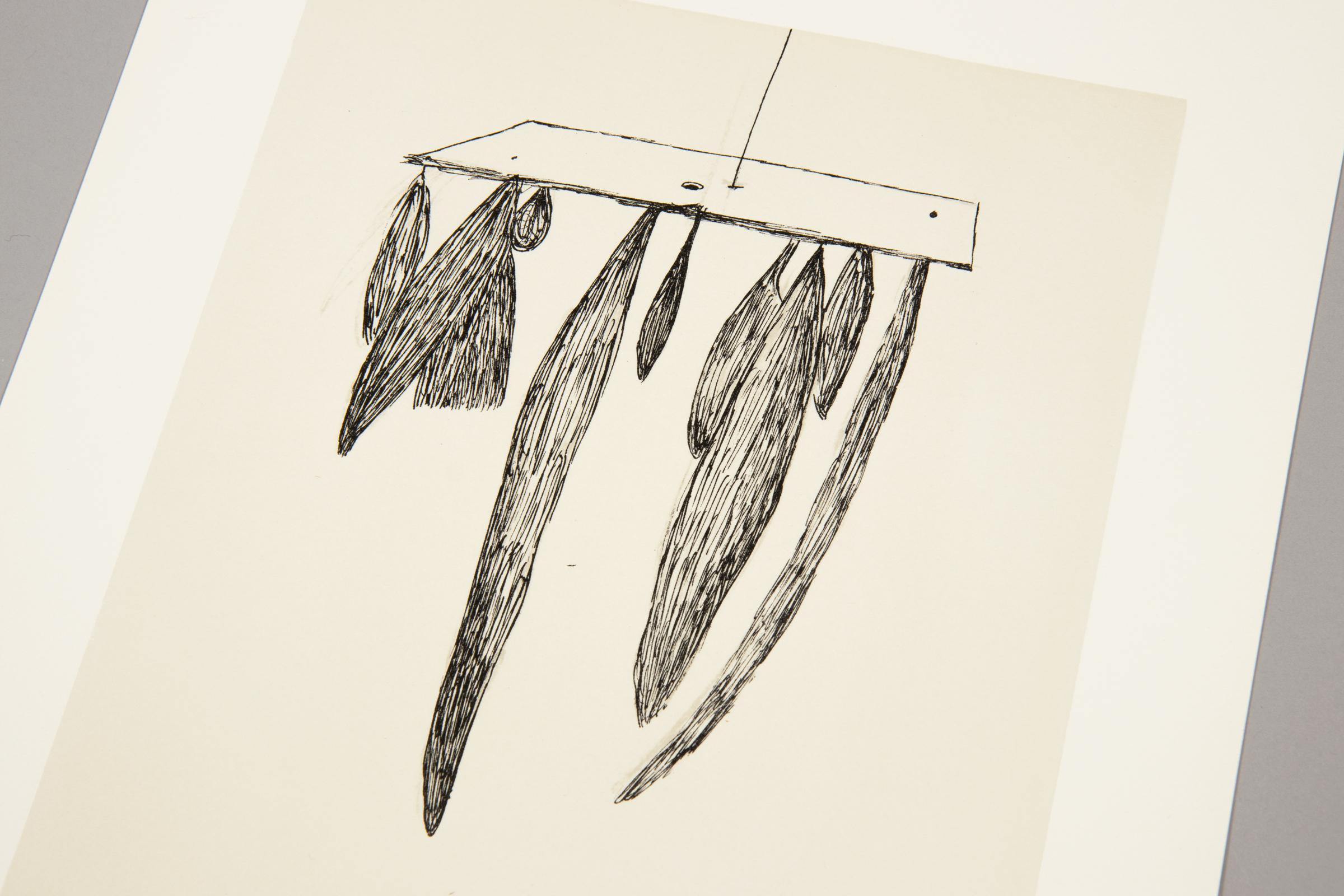 Louise Bourgeois, Sheaves (Version 1) - Original Hand-signed Print For Sale 1
