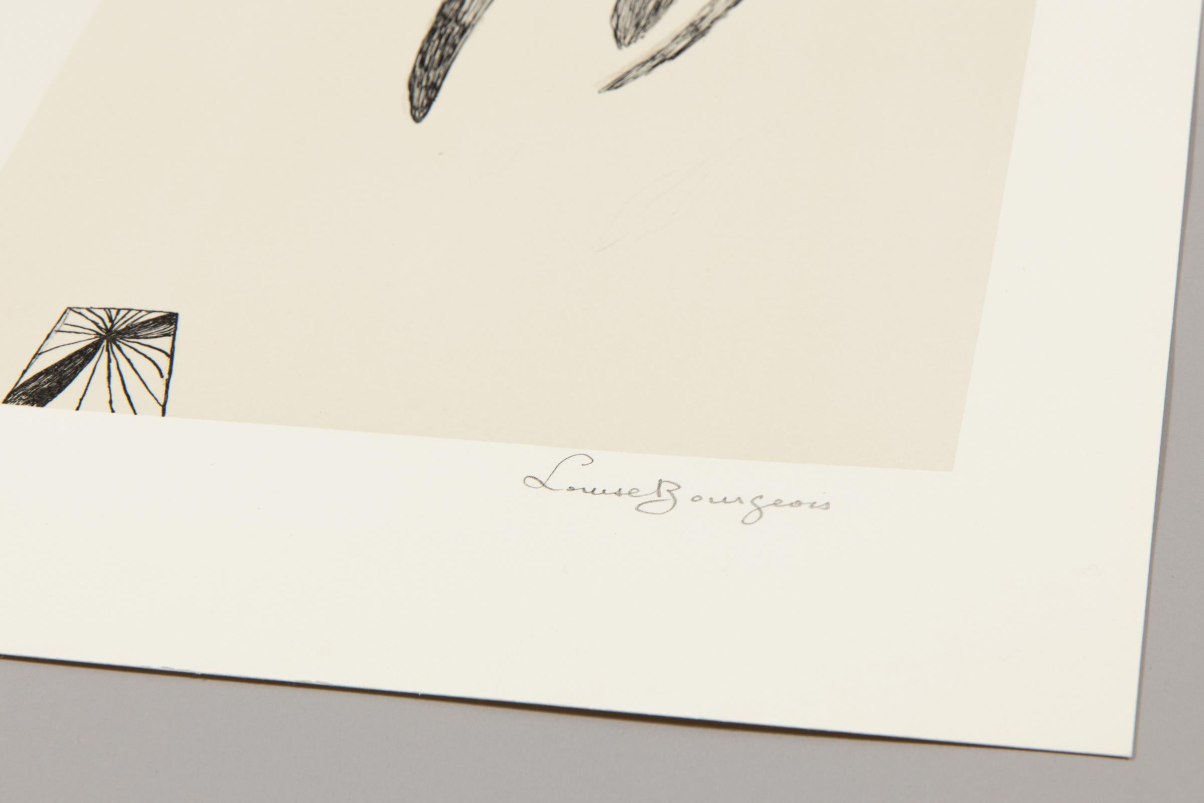 Louise Bourgeois, Sheaves (Version 1) - Original Hand-signed Print For Sale 2