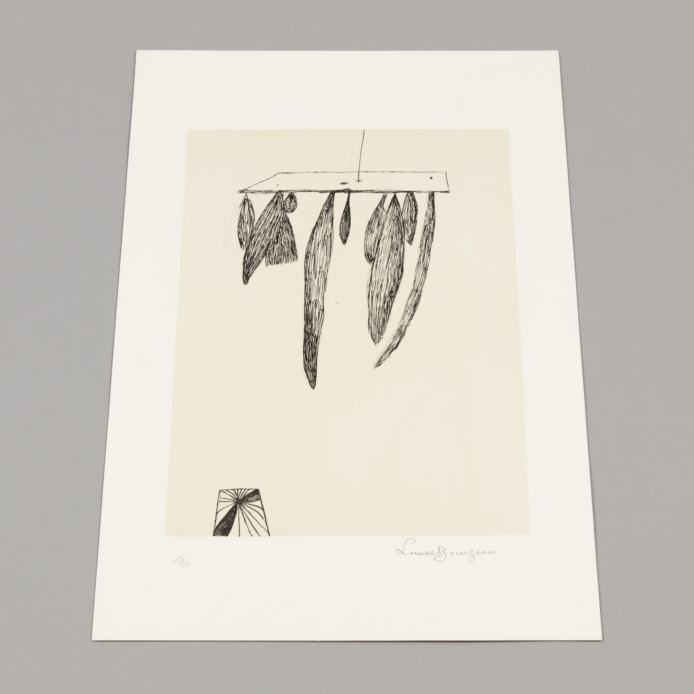 Louise Bourgeois, Sheaves (Version 1) - Original Hand-signed Print For Sale 3