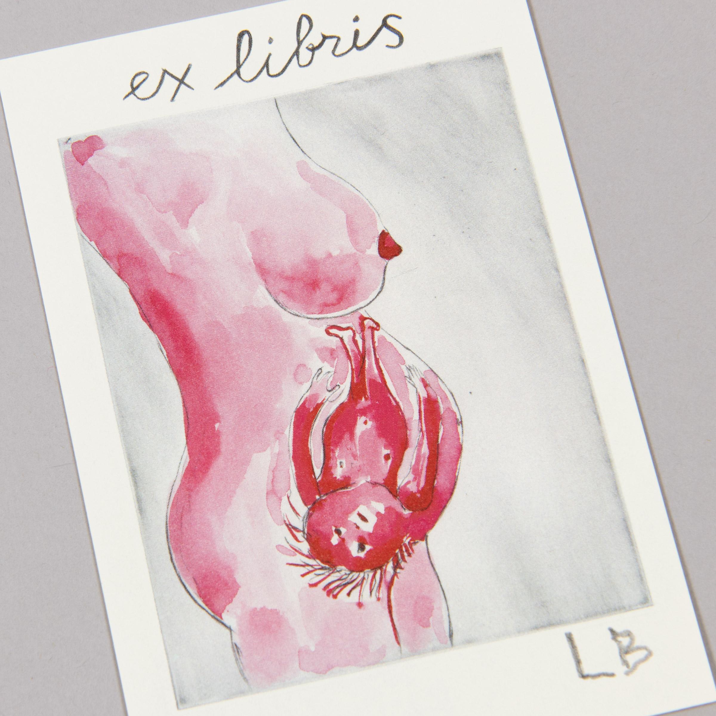 Louise Bourgeois, Il bambino reticente (Ex Libris): Stampa firmata, Arte contemporanea 2
