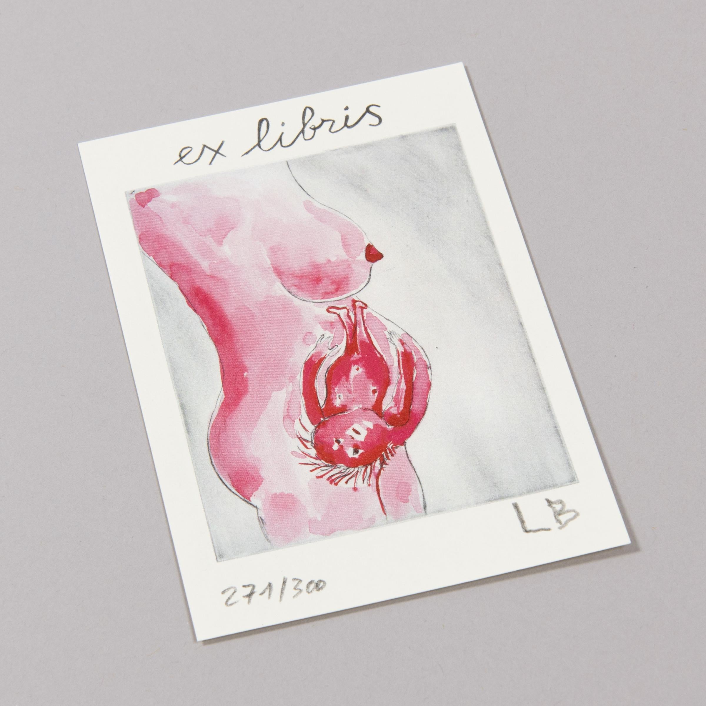 Louise Bourgeois, Il bambino reticente (Ex Libris): Stampa firmata, Arte contemporanea 5