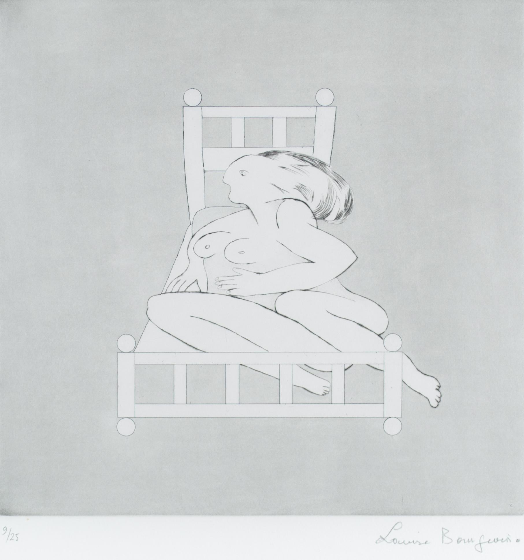 Portfolio Metamorfosis I - Gray Nude Print by Louise Bourgeois