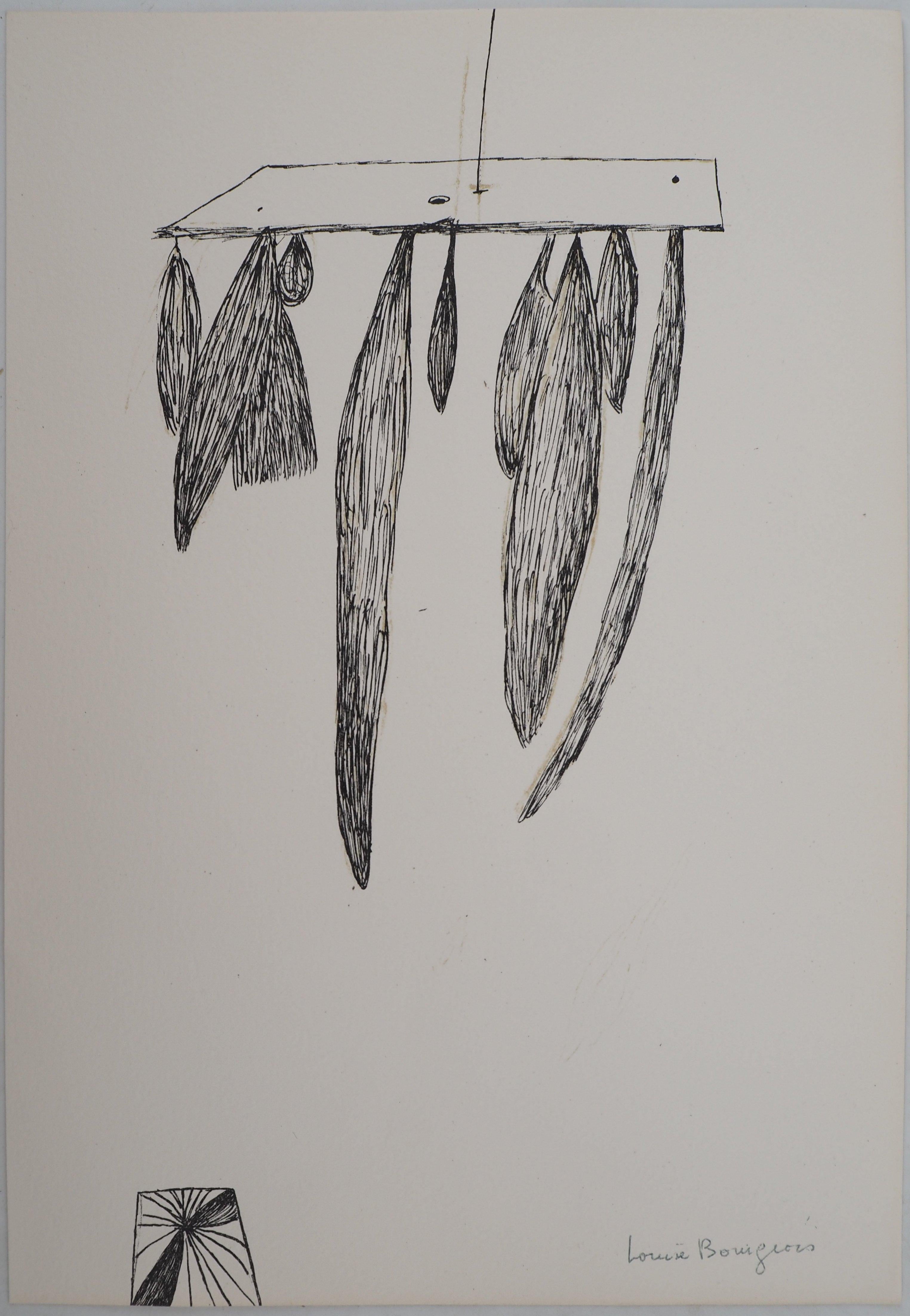 Abstract Print de Louise Bourgeois - Gavillas - Litografía original (Wye Smith #79-2)