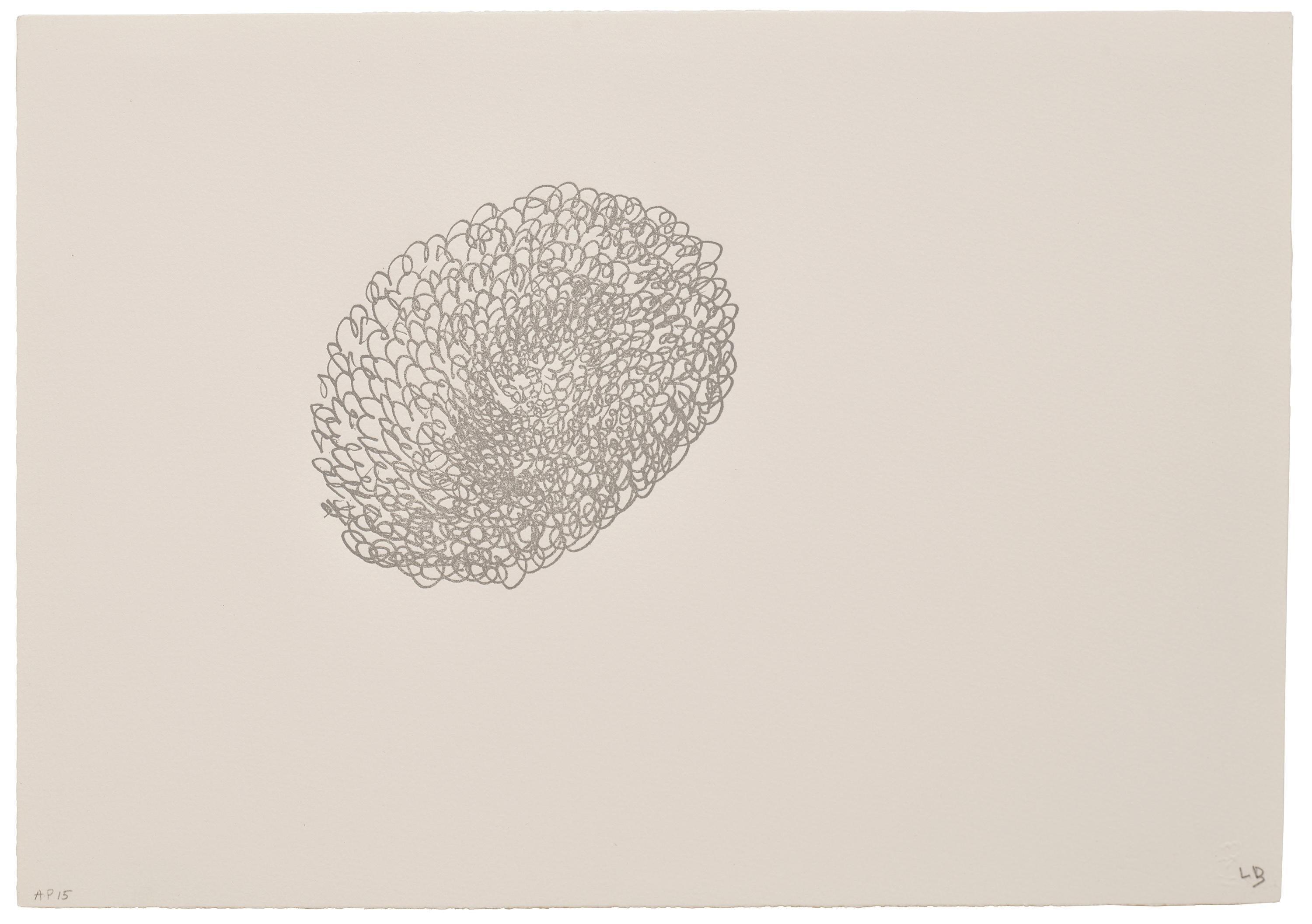 La hora está dedicada a la venganza -- Letterpress, Litografía, Texto Arte de Bourgeois - Print de Louise Bourgeois