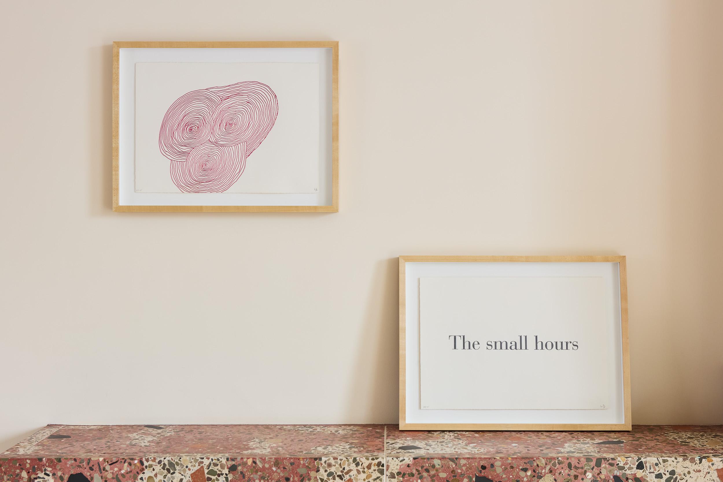 Las Pequeñas Horas -- Tipografía, Litografía, Texto Arte de Louise Bourgeois
