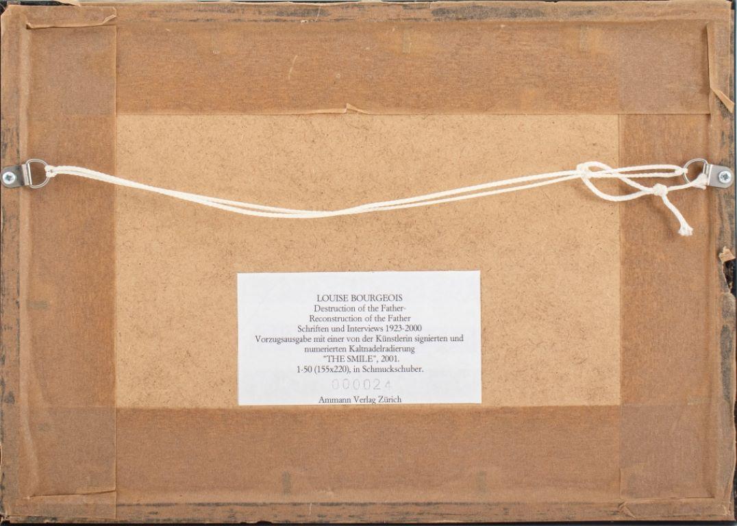 Louise Bourgeois „Das Lächeln“ Radierung mit Kaltnadelradierung (Papier) im Angebot