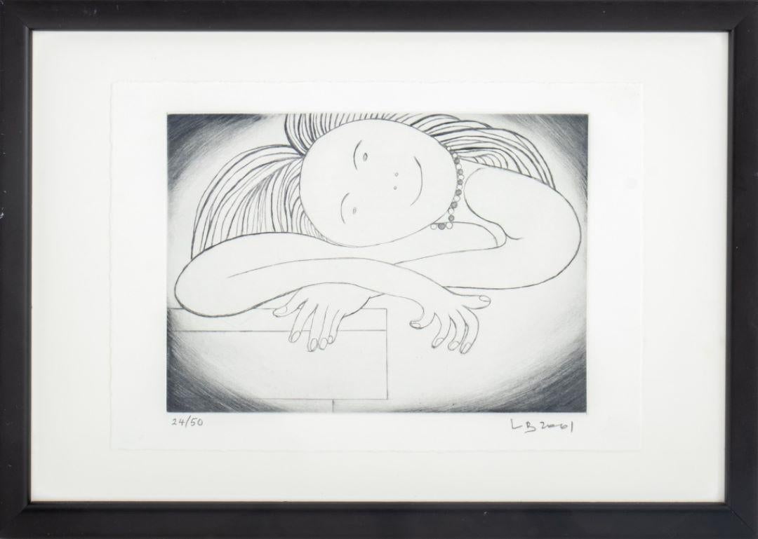 Louise Bourgeois "The Smile" Etching with Drypoint For Sale