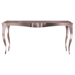 Louise Console Art Deco Card and Tea Tables Fine Hammered Copper by Paul Mathieu