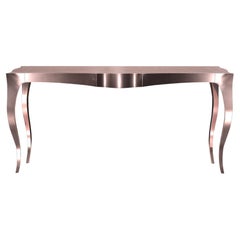 Louise Console Art Deco Center Tables Smooth Copper by Paul Mathieu