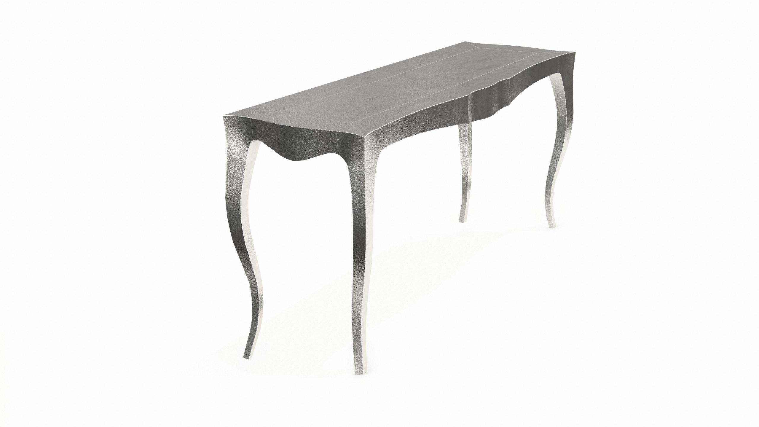 Louise Console Tavoli da conferenza Art Deco Bronzo Bianco Martellato Fine In condizioni Nuovo in vendita a New York, NY