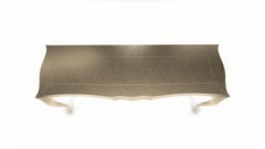 Louise Console Art Deco Conference Tables Mid. Hammered Brass by Paul Mathieu