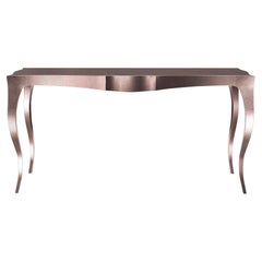 Louise Console Art Deco Conference Tables Mid. Hammered Copper by Paul Mathieu