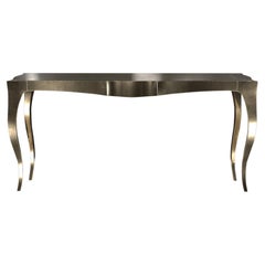 Louise Console Art Deco Conference Tables Smooth Brass by Paul Mathieu