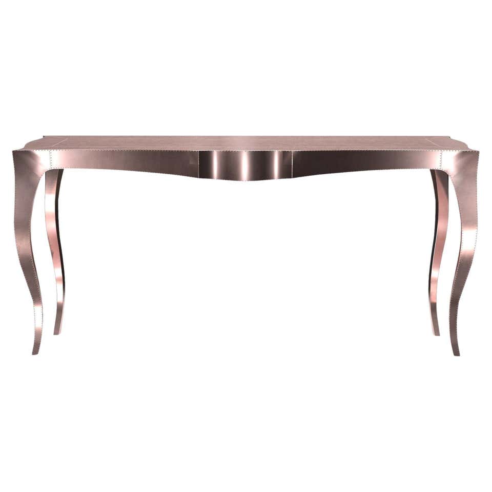 Louise Console Art Deco Conference Tables Smooth Antique Bronze For ...