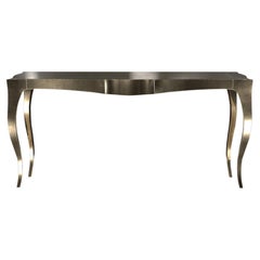 Louise Console Art Deco Desks and Writing Tables Smooth Brass by Paul Mathieu