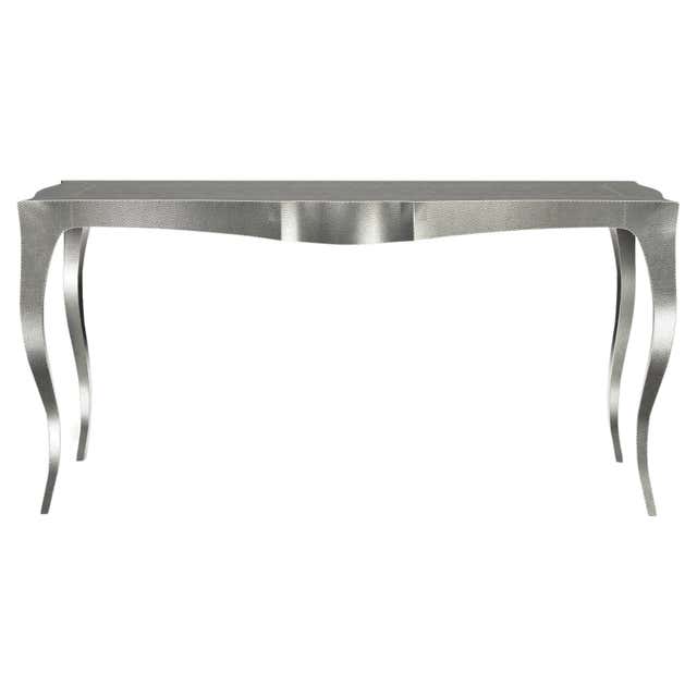Louise Console Art Deco Nesting Table and Stacking Tables Mid. Hammered ...