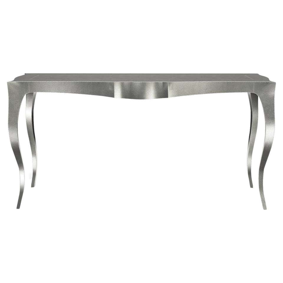 Louise Console Art Deco Nesting Table and Stacking Tables Mid. Hammered ...