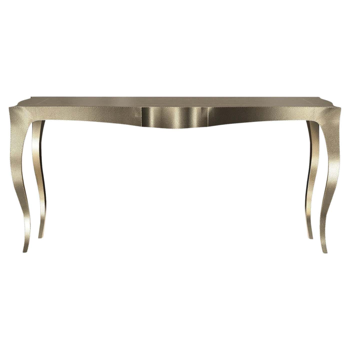 Louise Console Art Deco Nesting Table and Stacking Tables Mid. Hammered ...
