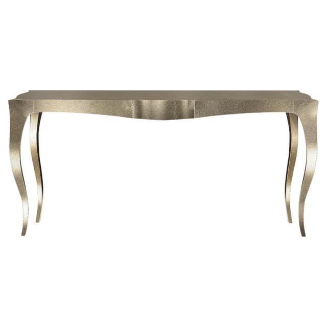 Louise Console Art Deco Nesting Table and Stacking Tables Mid. Hammered ...