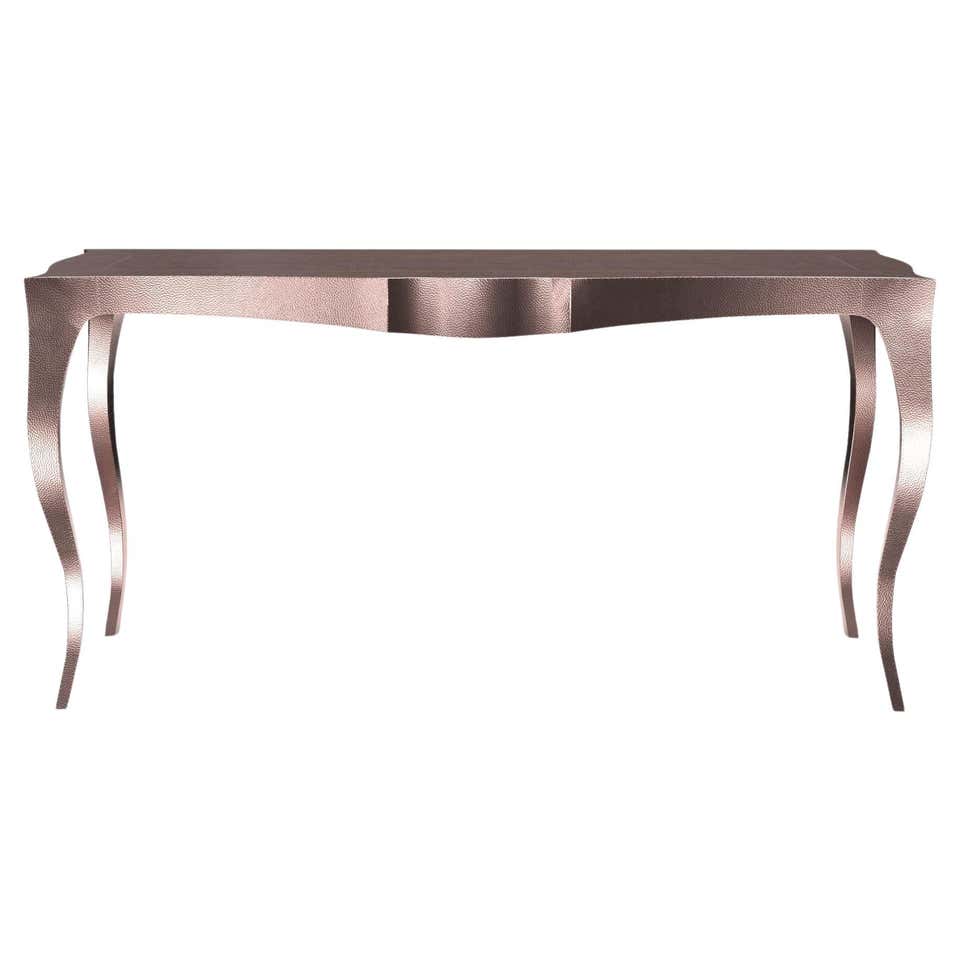 Louise Console Art Deco Nesting Table and Stacking Tables Mid. Hammered ...