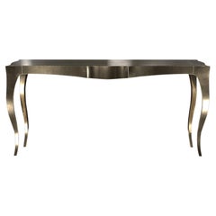 Louise Konsole Art Deco Schachteltische und Stapeltische Rauchmessing